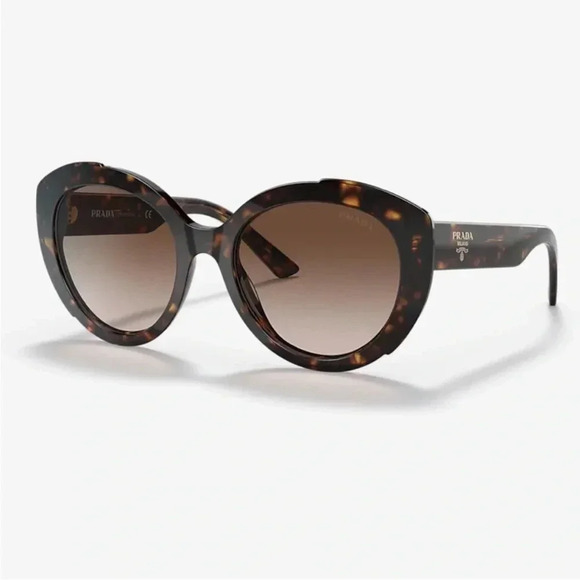 Prada sunglasses PR 01YS in havana frame with gradient lenses - Picture 3 of 14